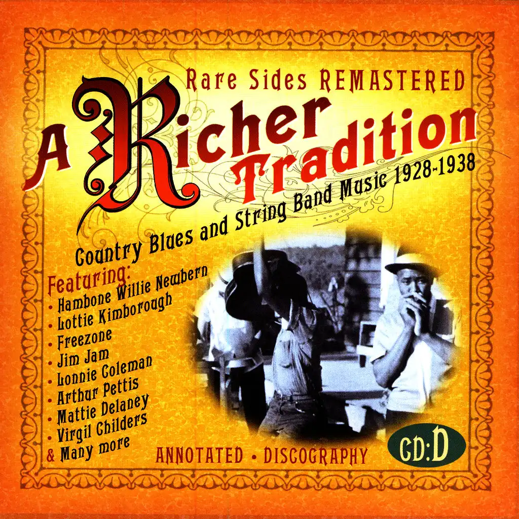 A Richer Tradition - Country Blues & String Band Music, 1923-1937, CD D