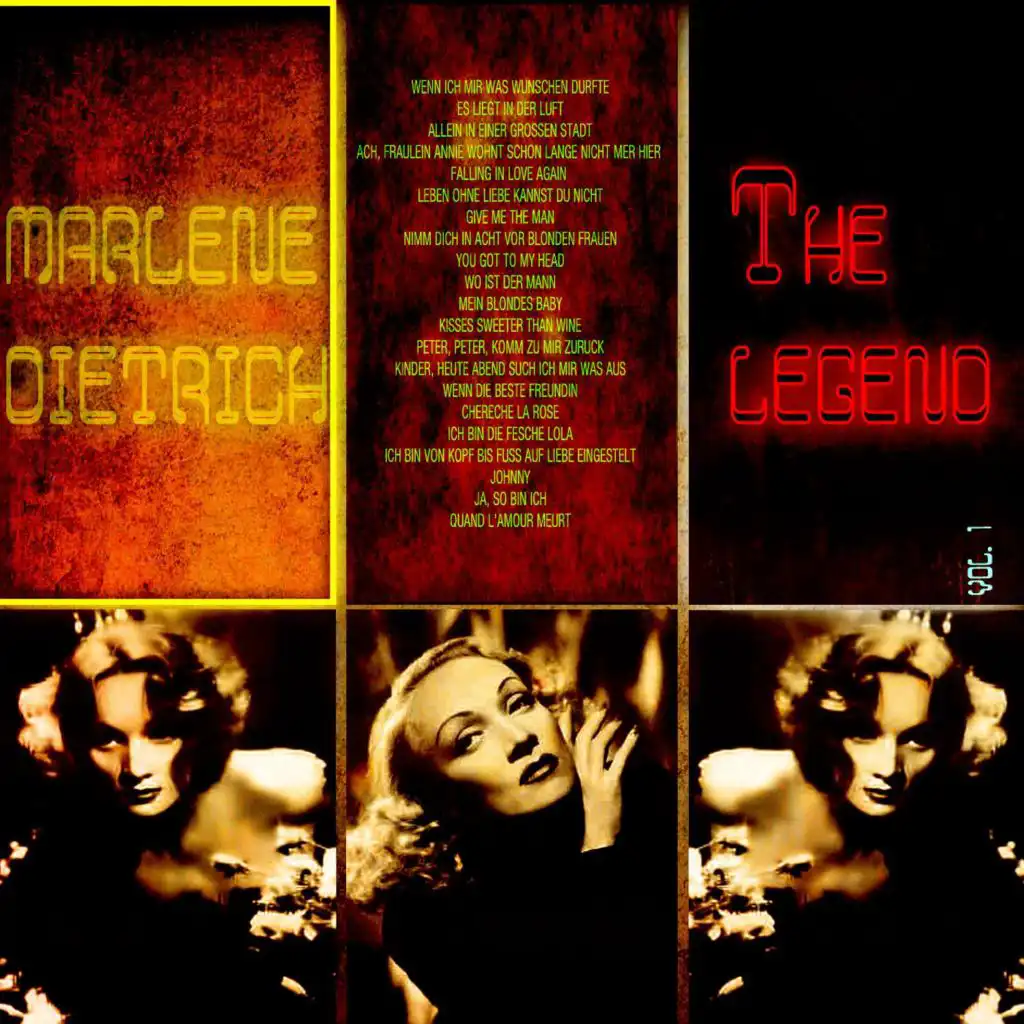Marlene Dietrich - The Legend, Vol. 1