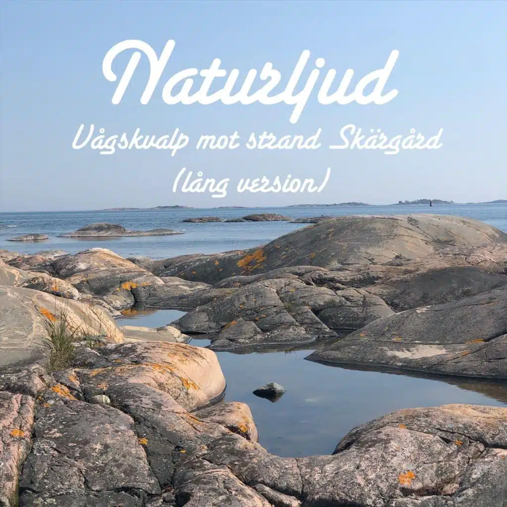 Vågskvalp mot strand Skärgård (lång version)