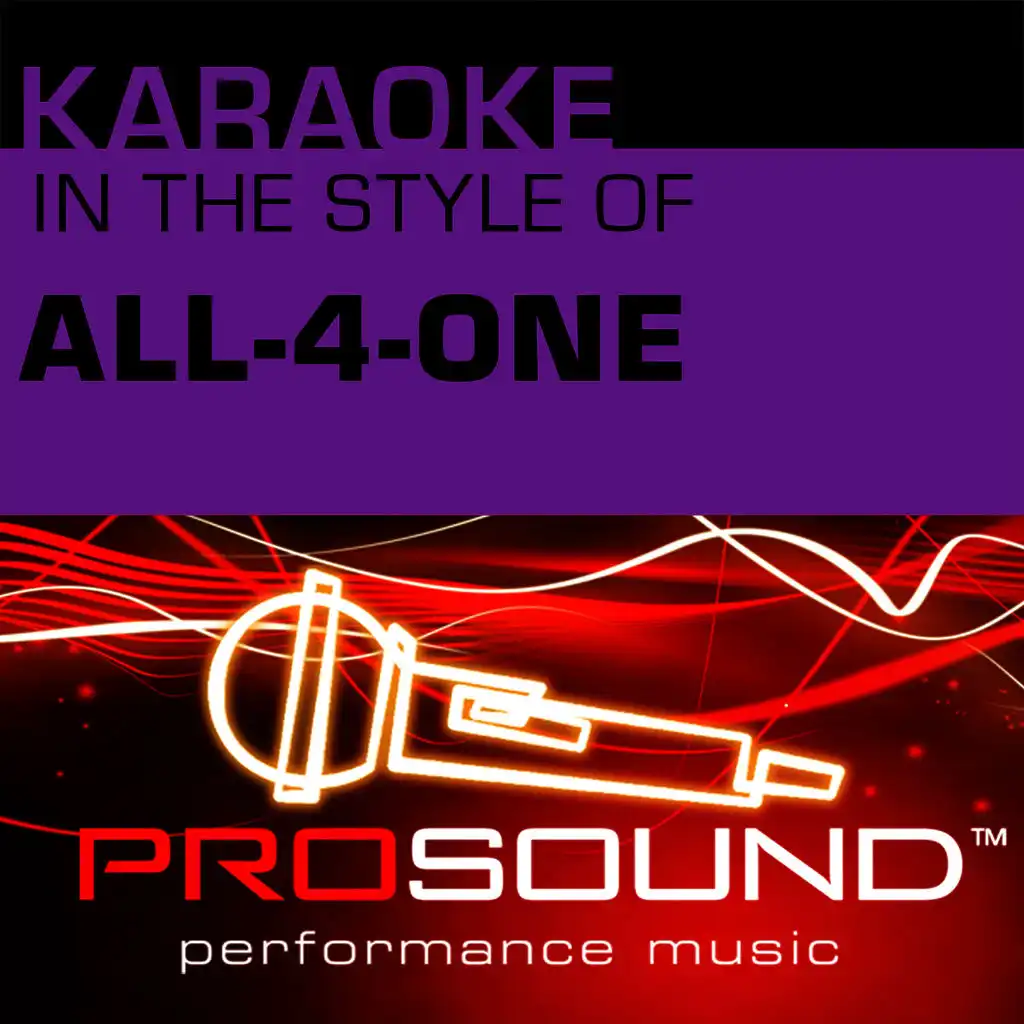 Someday  (Karaoke With Background Vocals)[In the style of All-4-One]