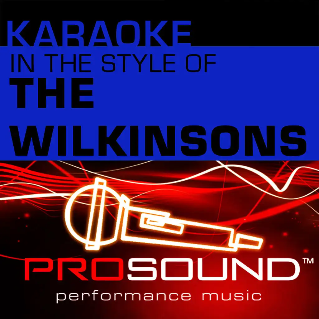 Shame On Me (Karaoke With Background Vocals)[In the style of Wilkinsons]