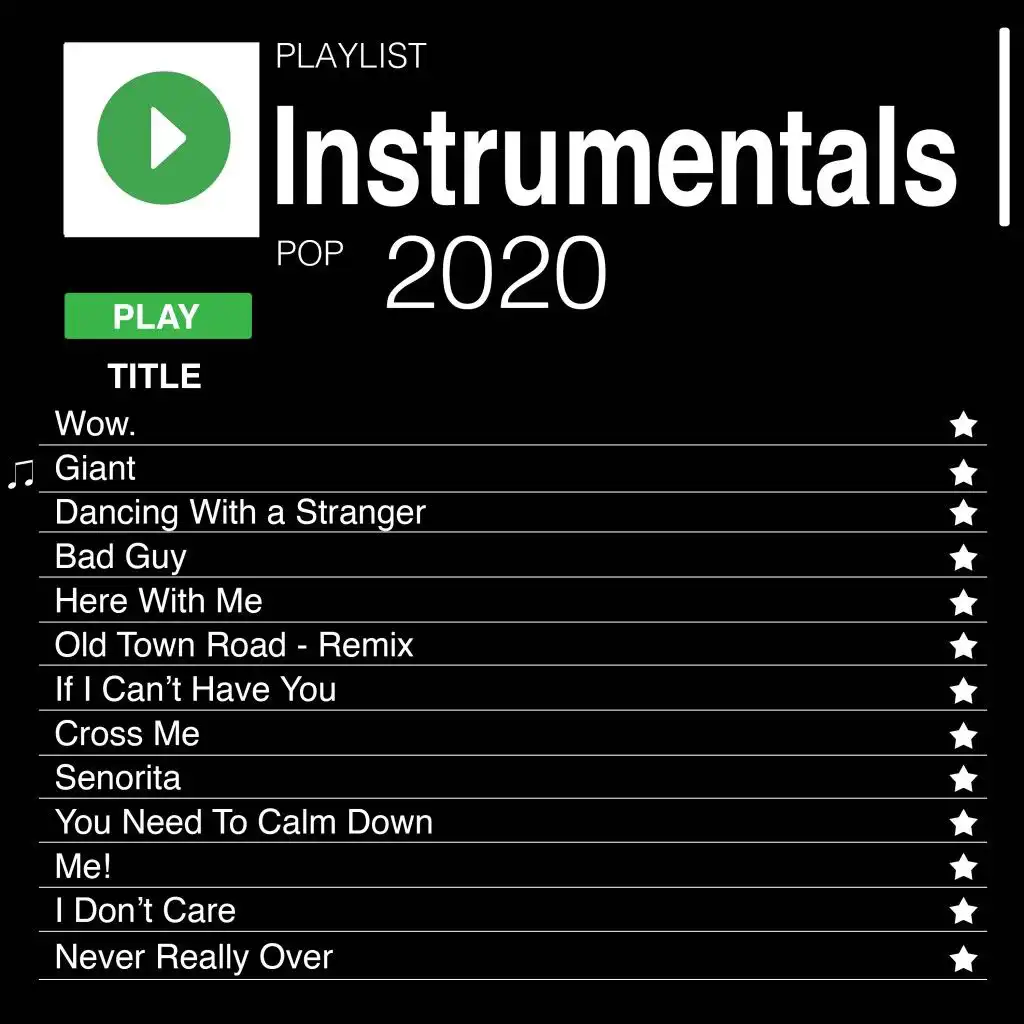 Pop Instrumentals 2020