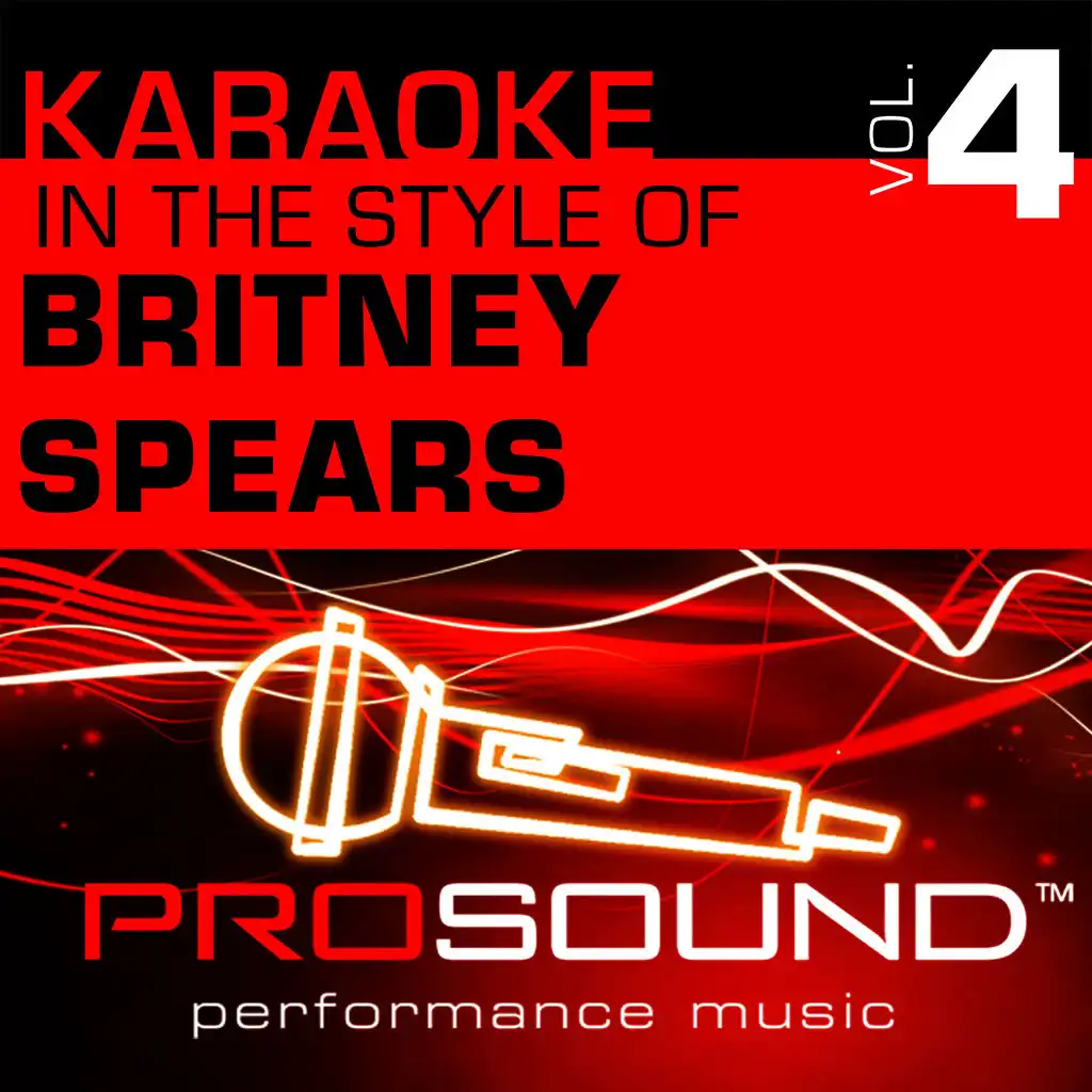 Overprotected (Karaoke With Background Vocals)[In the style of Britney Spears]