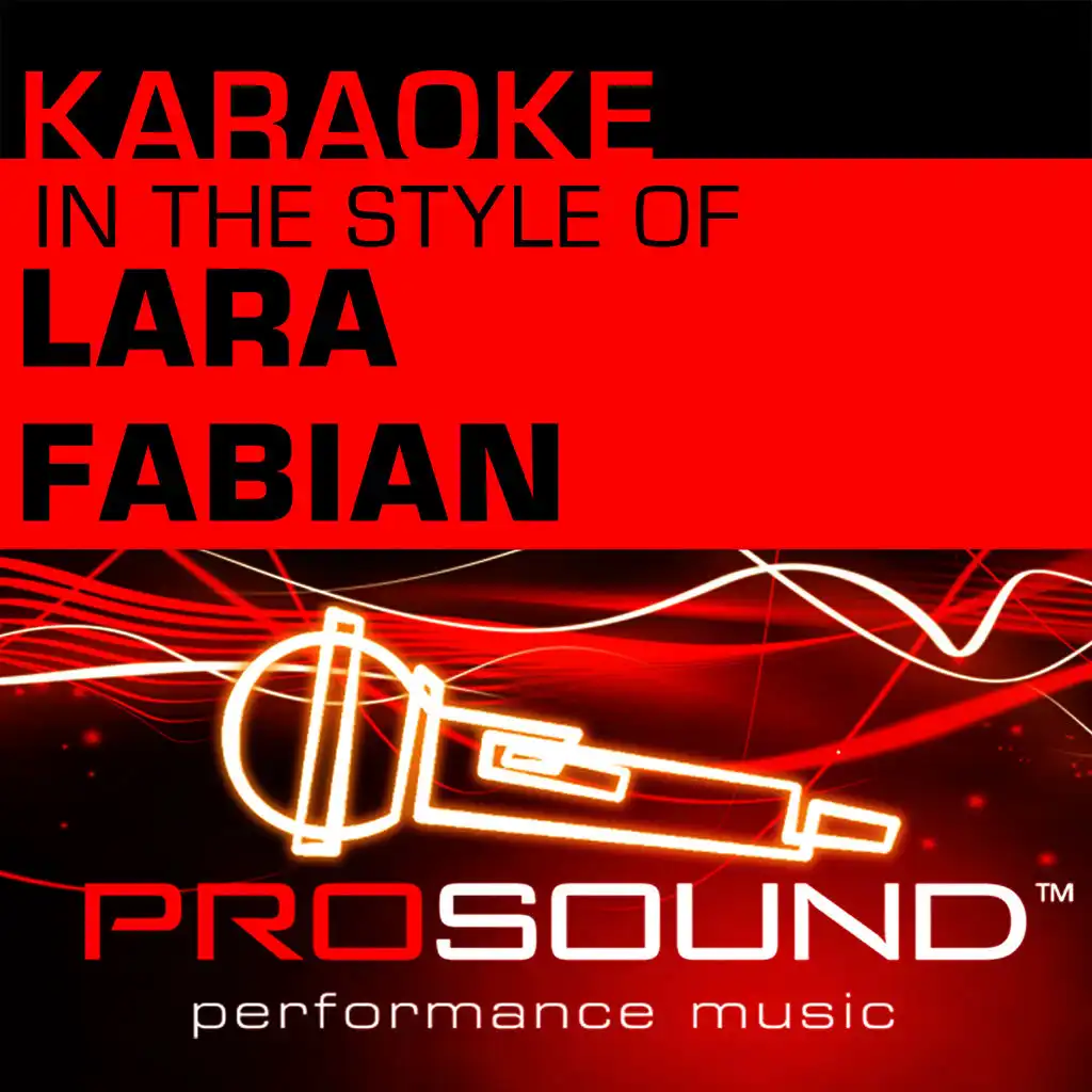 I Will Love Again (Karaoke With Background Vocals)[In the style of Lara Fabian]