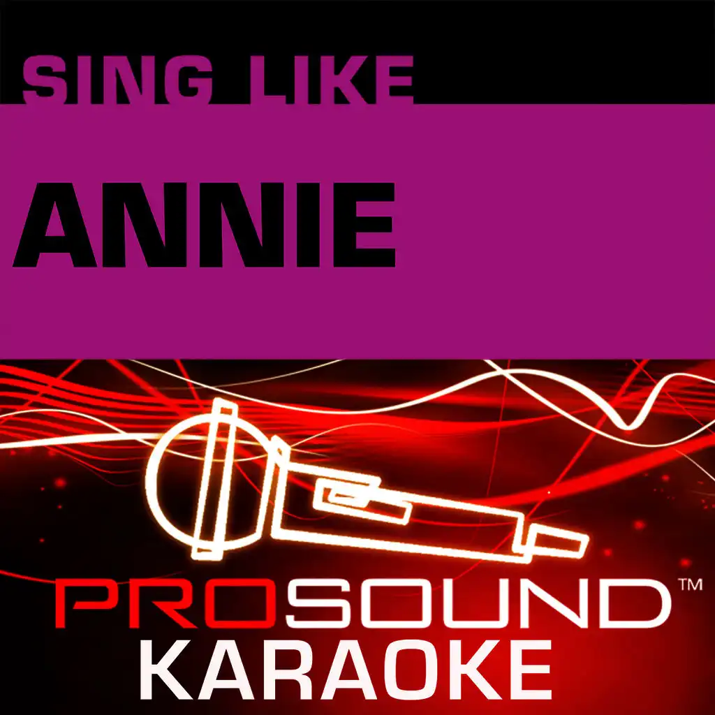 Tomorrow (Karaoke Instrumental Track) [In the Style of Annie]