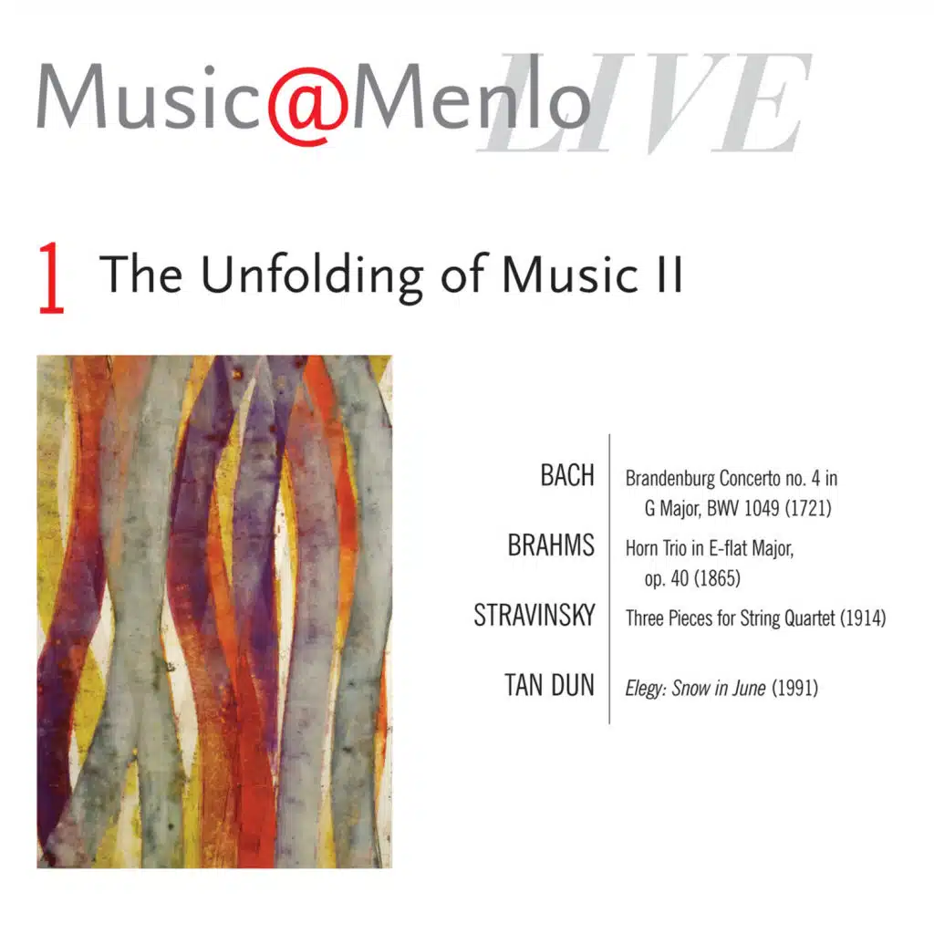 Music@Menlo Live '08: The Unfolding of Music II, Vol. 1