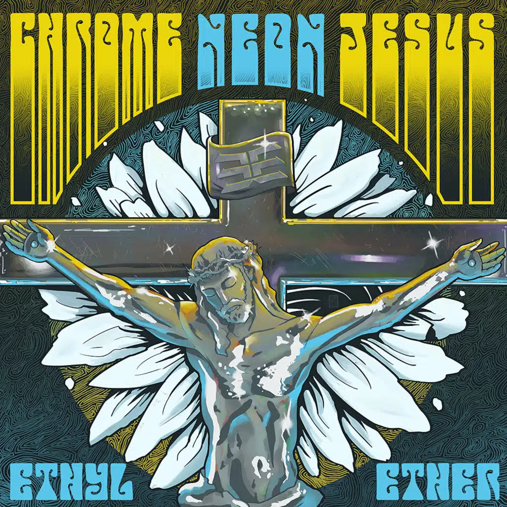 Chrome Neon Jesus