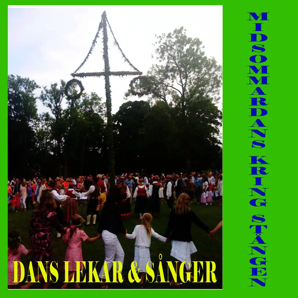 Midsommardans kring stången