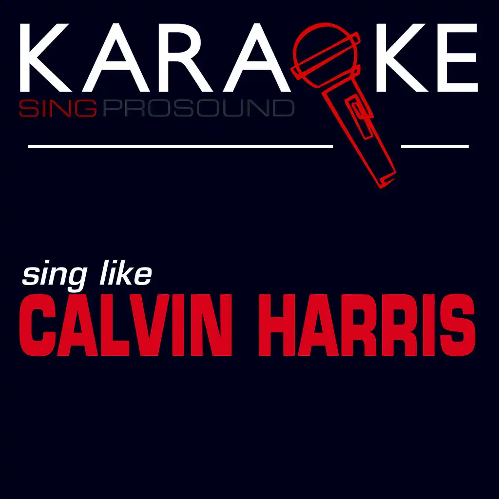 Karaoke in the Style of Calvin Harris