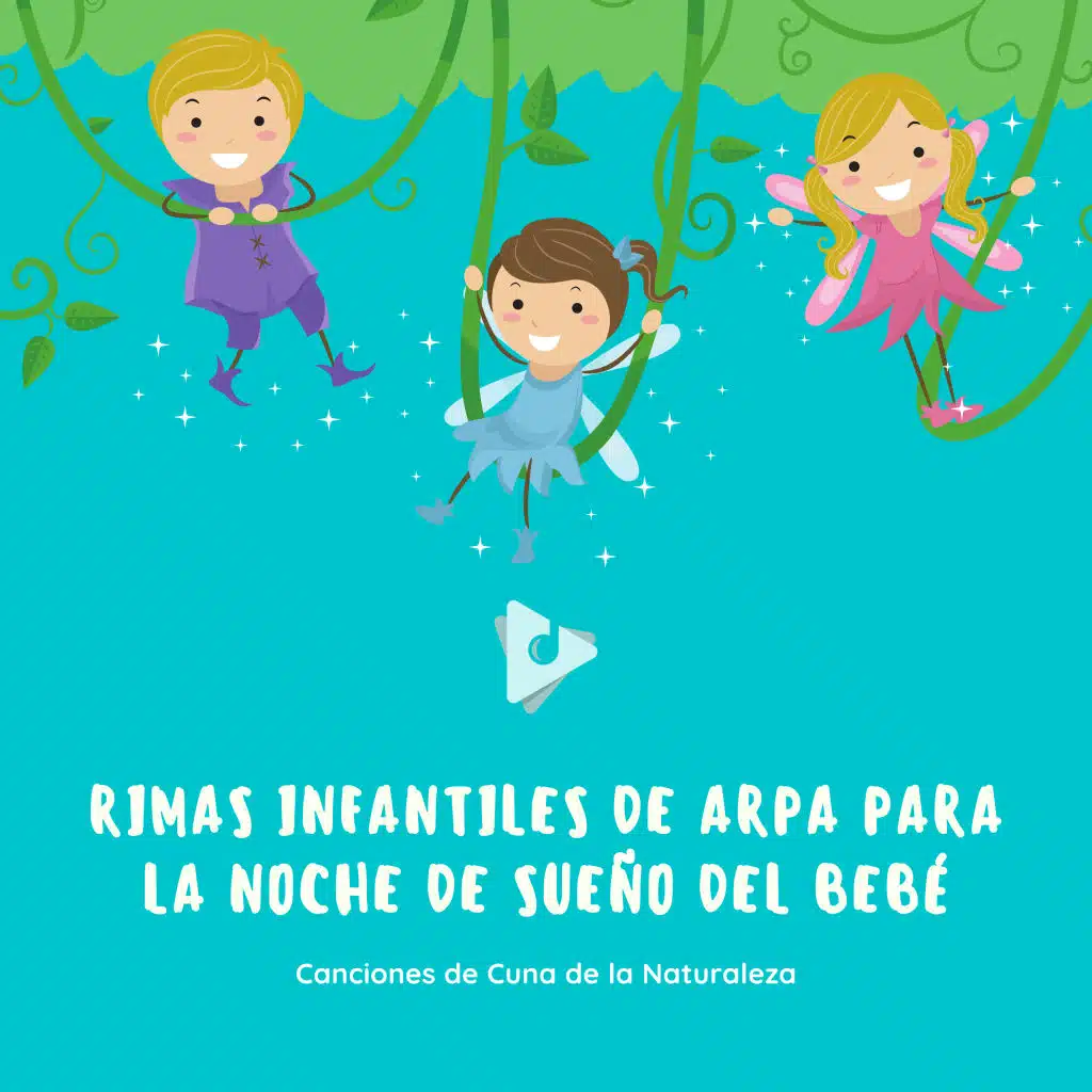 Brahms Lullaby con grillos relajantes (arpa instrumental)