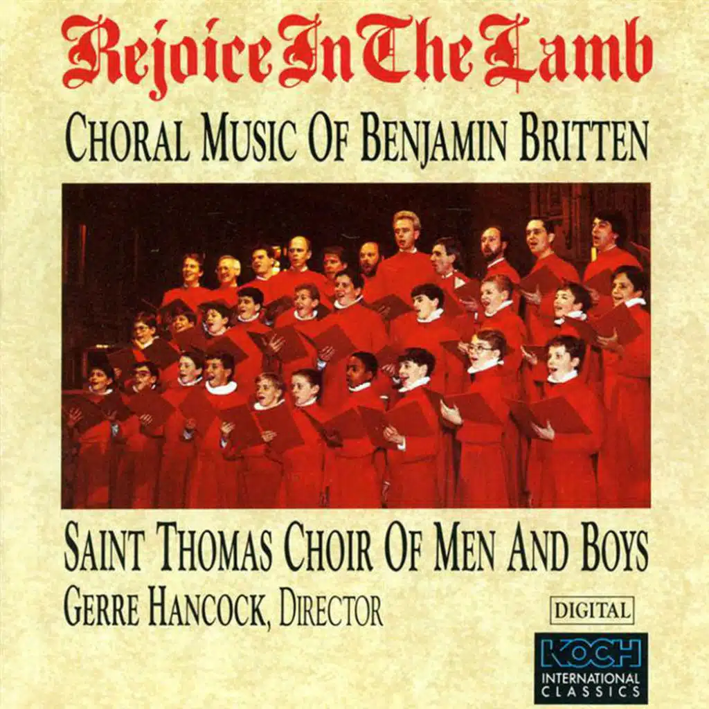 Chorus: Hallelujah From The Hearat Of God, Paul Berry, Treble/ Mark Bleeke, Tenor/peter Becker, Alto/ Glendower Jones, Bass