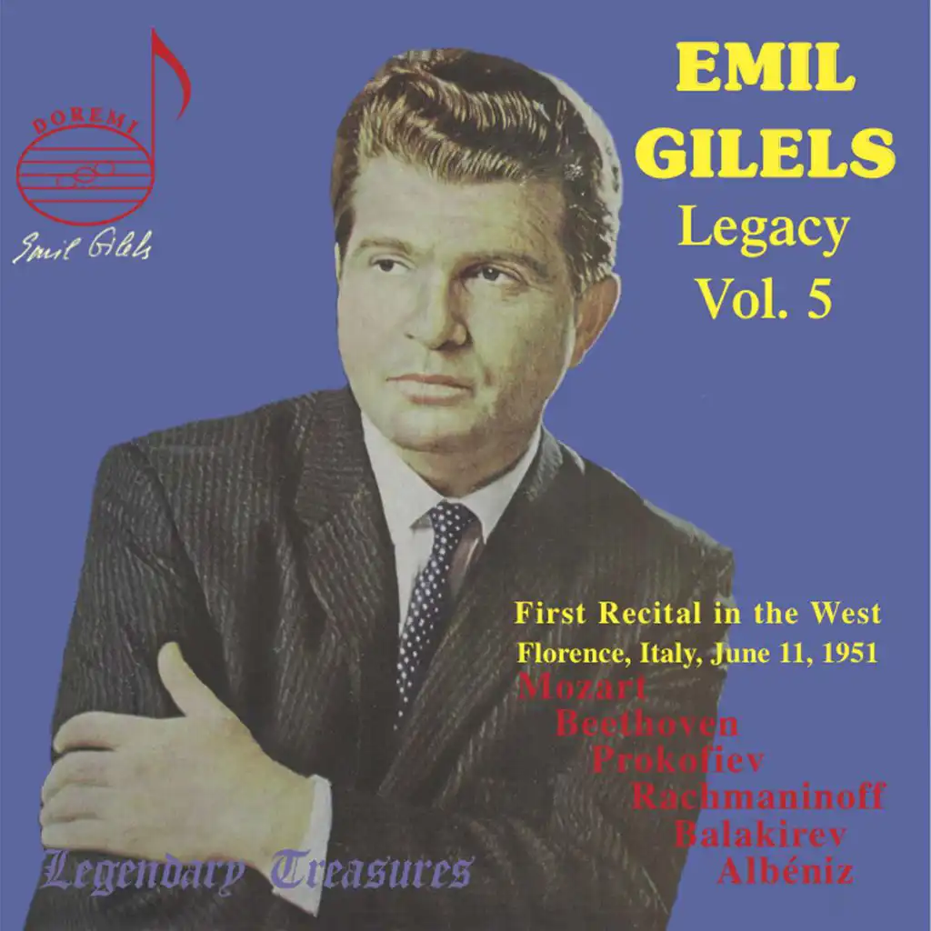 Emil Gilels Legacy, Vol. 5: 1951 Florence Recital (Live)