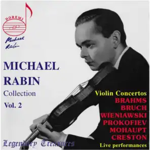 Michael Rabin, Vol. 2: 6 Violin Concertos (Live)