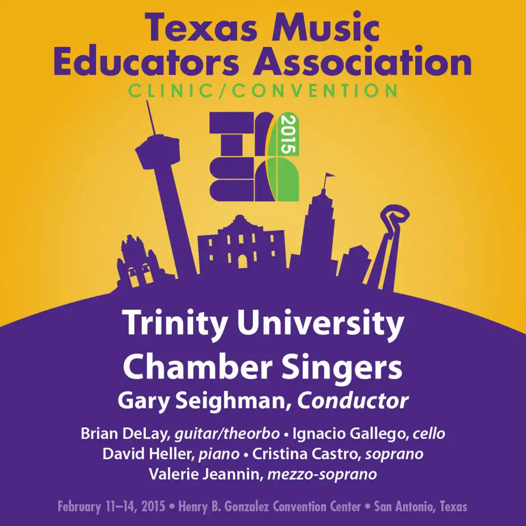 2015 Texas Music Educators Association (TMEA): Trinity University Chamber Singers [Live]