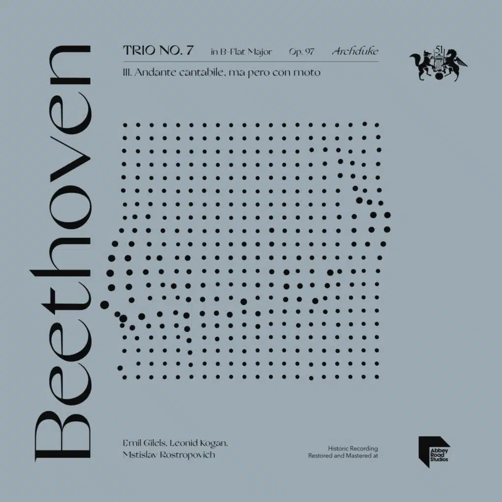 Trio No. 7 in B-Flat Major, Op. 97 "Archduke": III. Andante cantabile, ma pero con moto