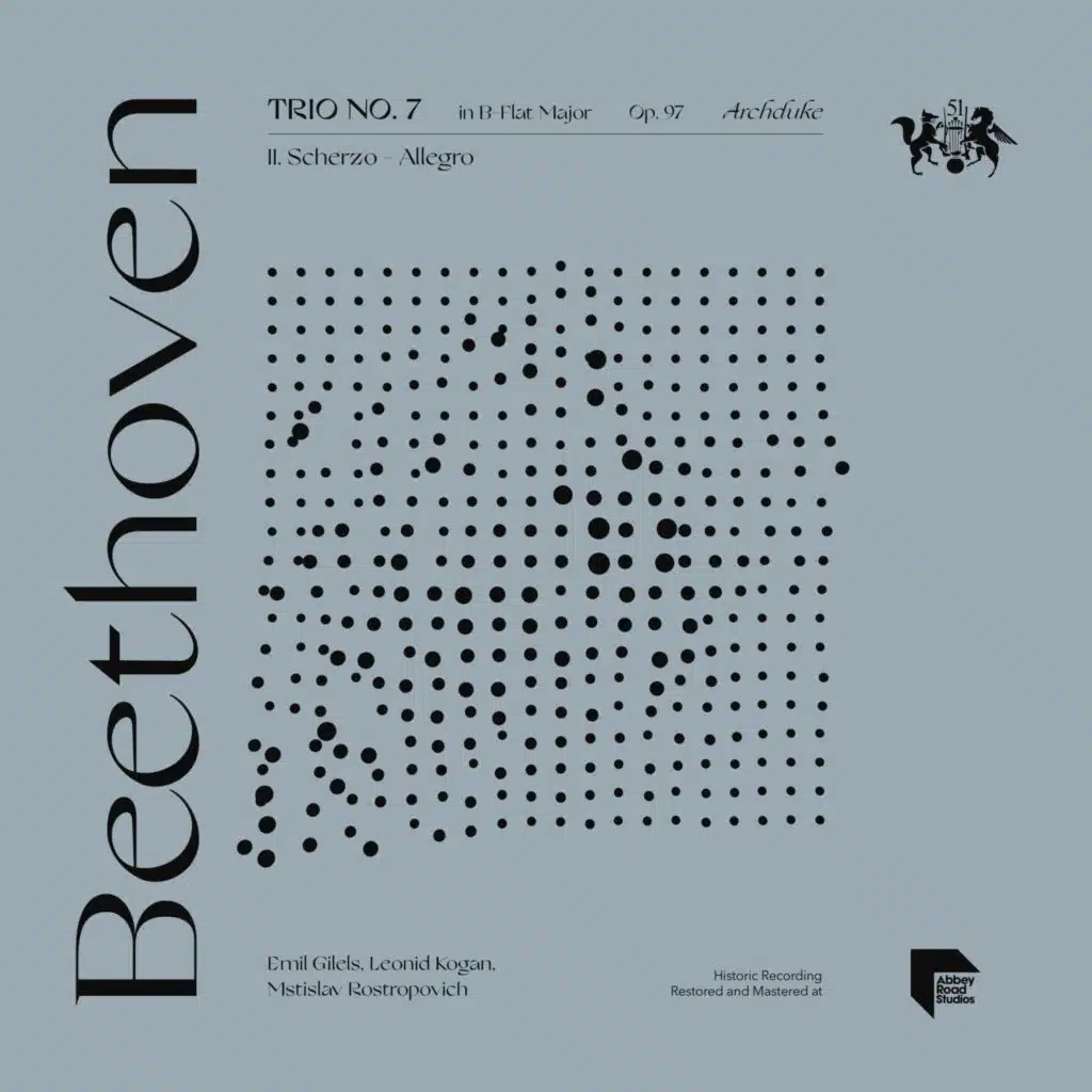 Trio No. 7 in B-Flat Major, Op. 97 "Archduke": II. Scherzo - Allegro