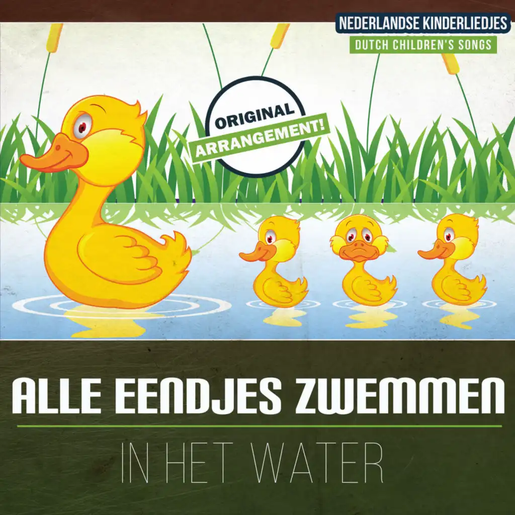 Alle Eendjes Zwemmen In Het Water