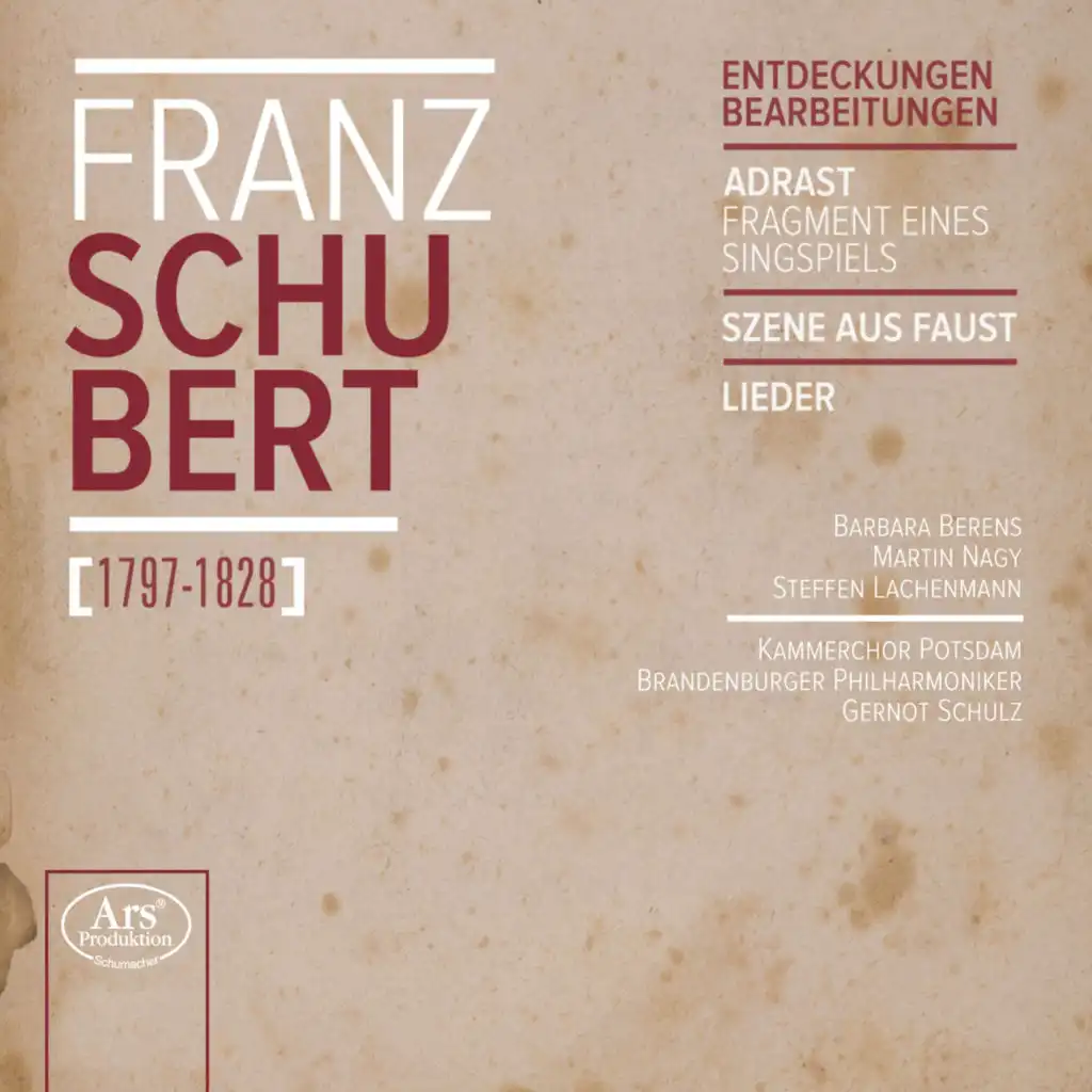 Adrast, D. 137, Act I: Recitative. War einer je der Sterblichen beglückt, so durfte - Aria. O Zeus! (Krösus)