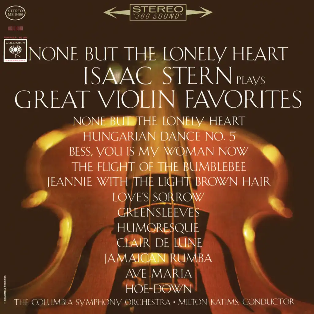 6 Romances, Op. 6: No. 6, Net Tol'Ka Tot Kto Znal "None but the Lonely Heart" [Arranged for Violin & Orchestra]