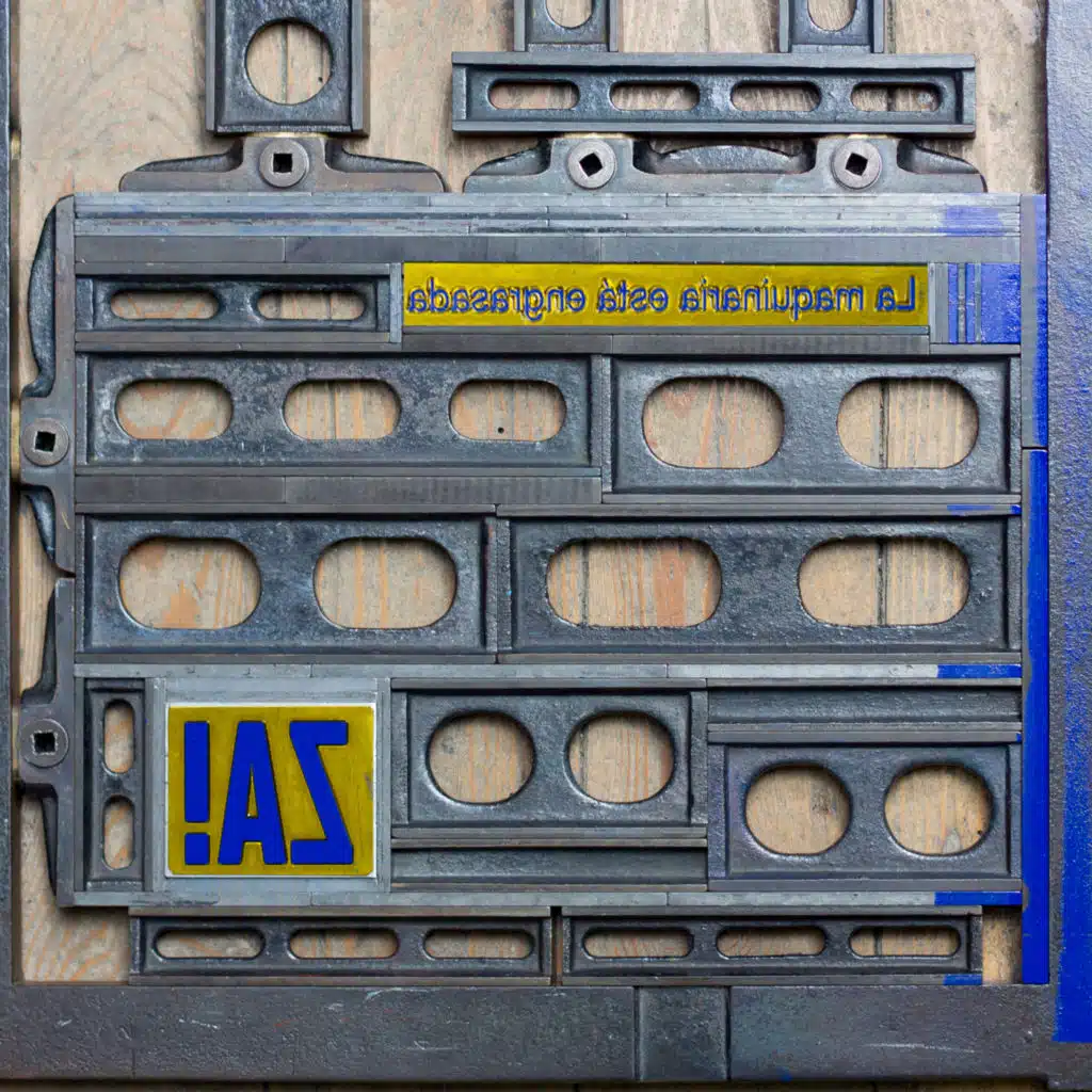 La maquinaria está engrasada