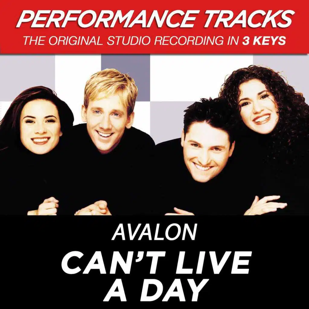 Can't Live A Day (Performance Track In Key Of A/B)