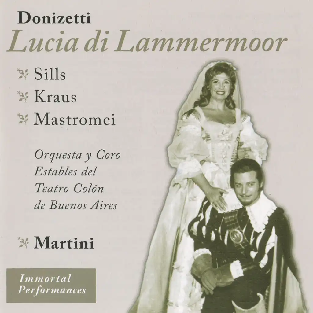 Lucia di Lammermoor, Act I Scene 1: La pietade in suo favore (Enrico)