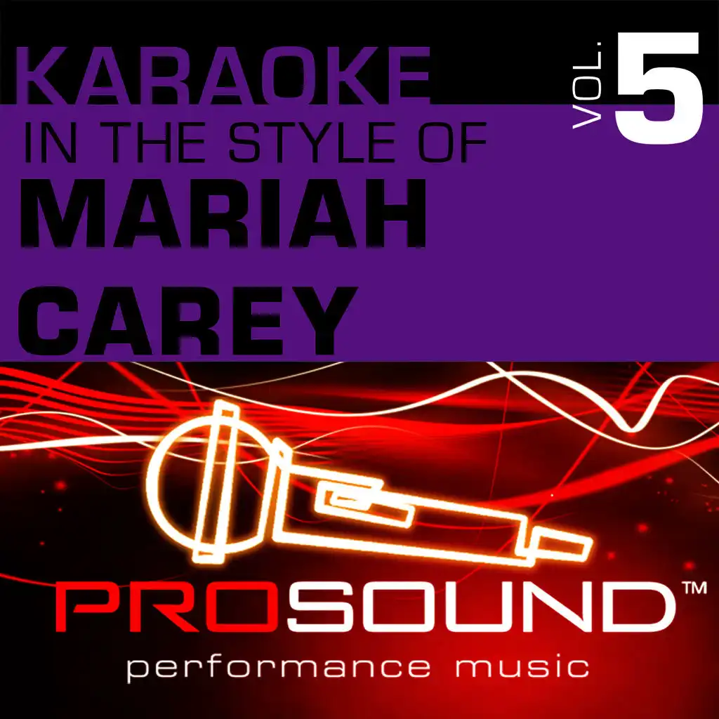 Karaoke - In the Style of Mariah Carey, Vol. 5 (Professional Performance Tracks)