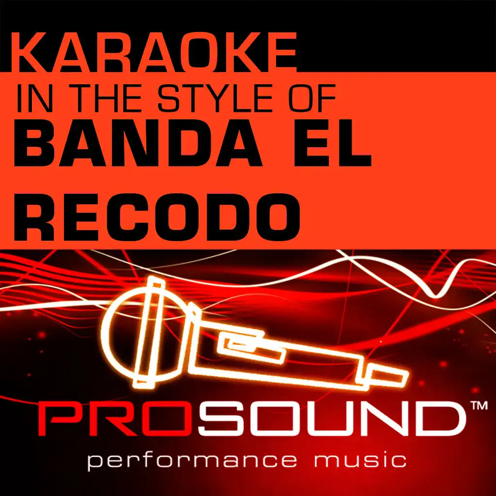 Y Llegaste Tu (Karaoke Instrumental Track)[In the style of Banda El Recodo]