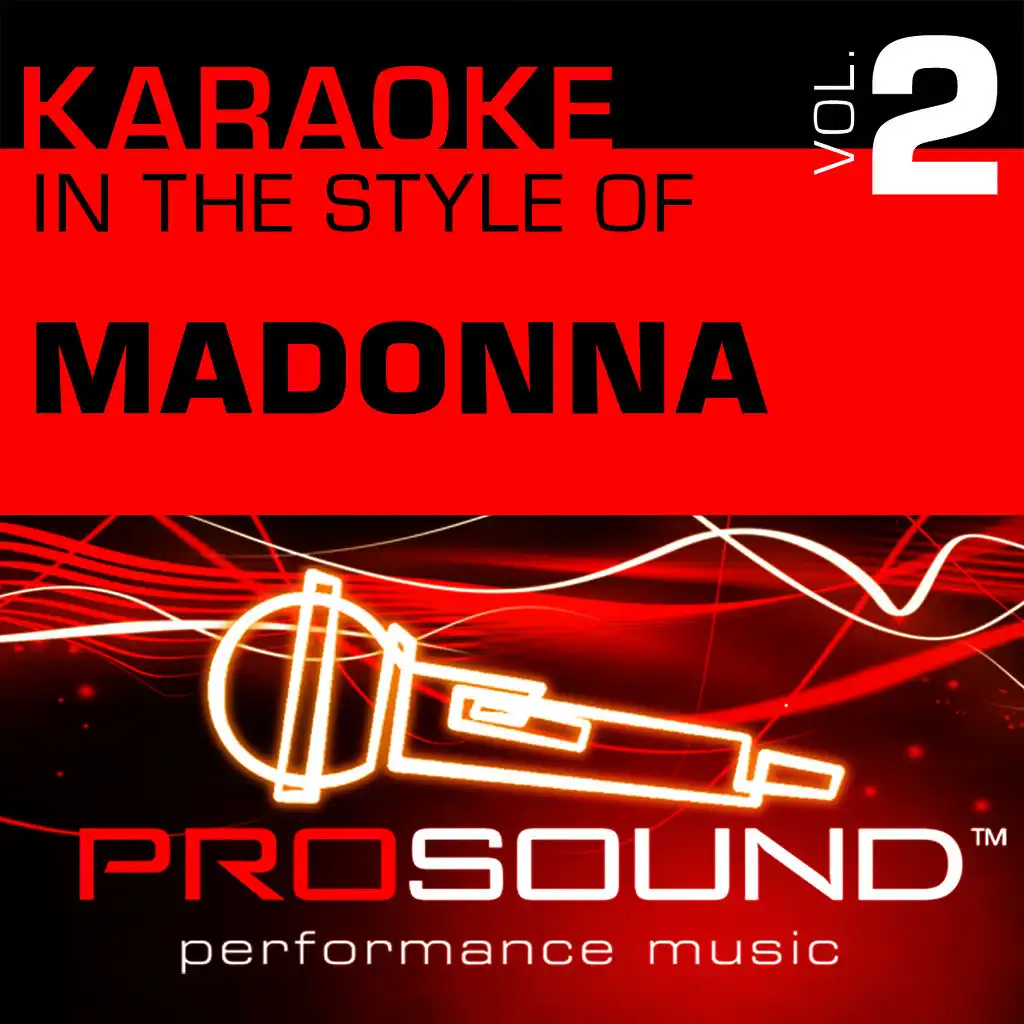 Lucky Star  (Karaoke With Background Vocals)[In the style of Madonna]