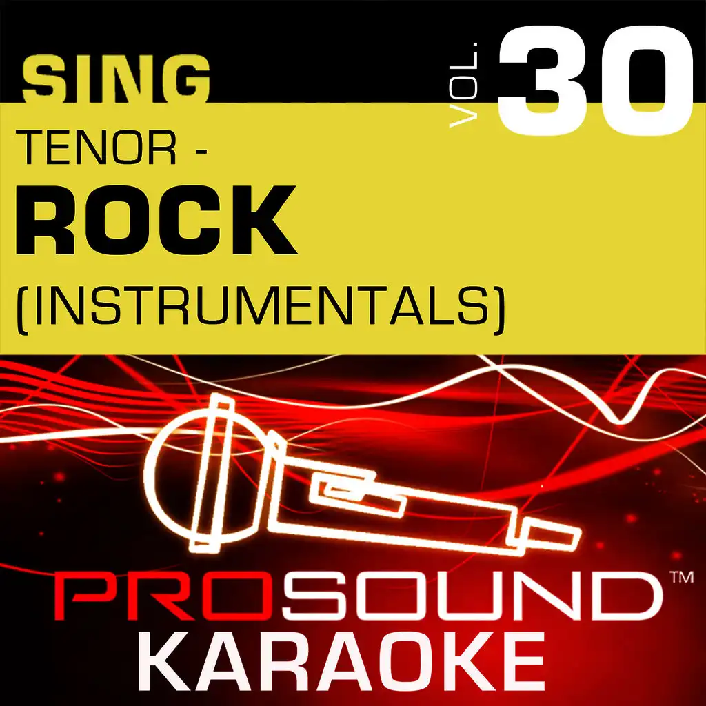 Sing Tenor - Rock, Vol. 30 (Karaoke Performance Tracks)