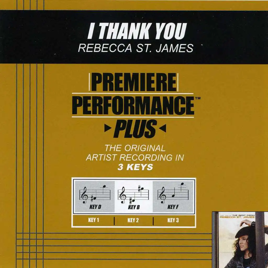 I Thank You (Performance Track In Key Of D With Background Vocals)
