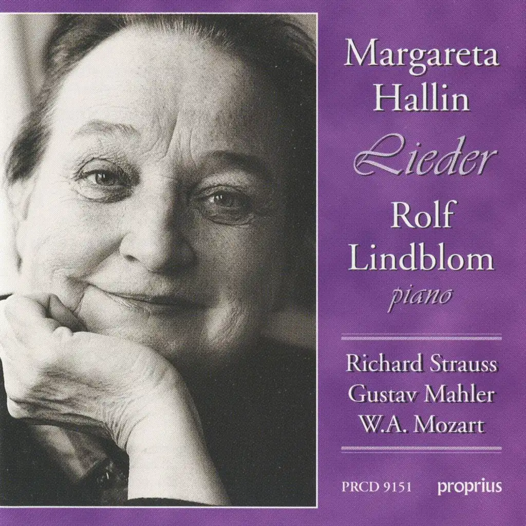 Gustav Mahler, Margareta Hallin & Rolf Lindblom