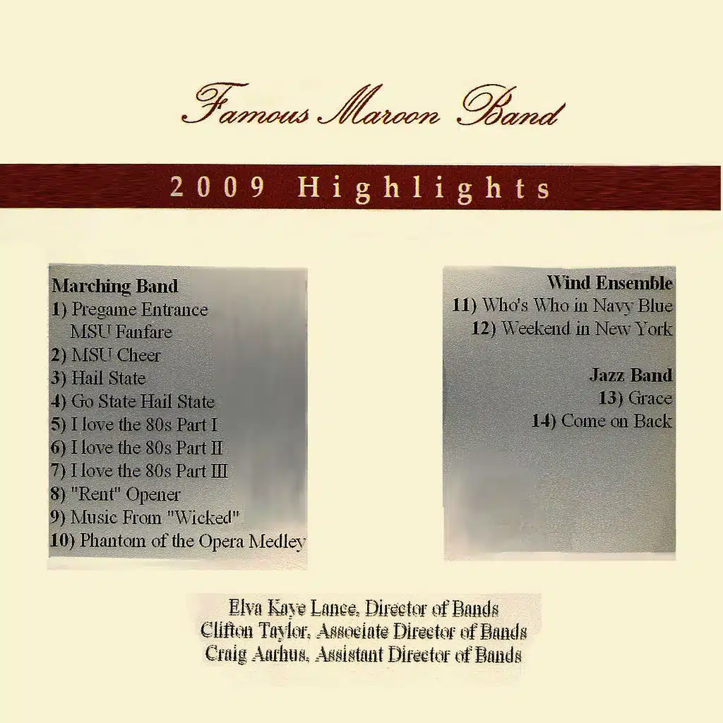 Famous Maroon Band 2009 Highlights