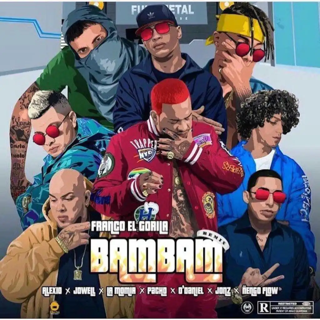 Bam Bam (Remix) [feat. Alexio, Jon Z, Jowell, La Momia, O'Daniel, Pacho  - El Antifeka & Nengo Flow]