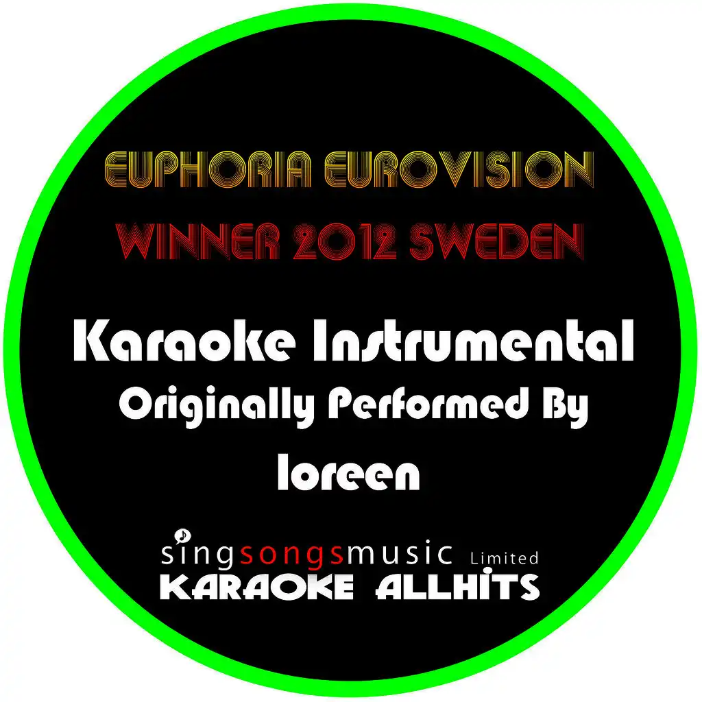 Euphoria (Eurovision Winner 2012 Sweden) [Originally Performed By Loreen) [Instrumental Version]