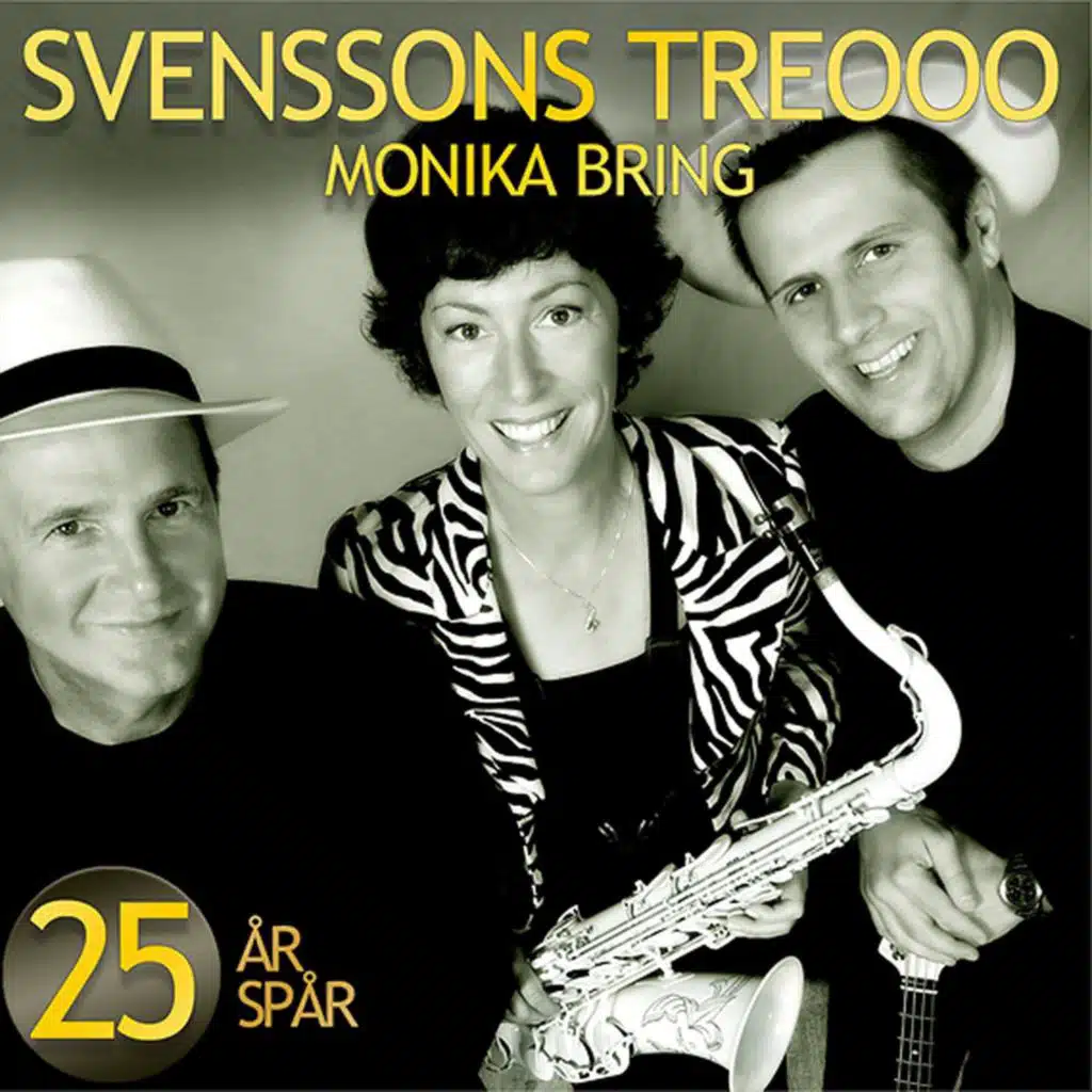 Svenssons Treooo och Monika Bring med den vita saxofonen