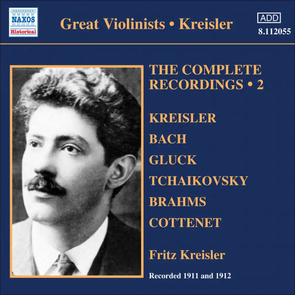 Souvenir de Hapsal, Op. 2, TH 125: Souvenir de Hapsal, Op. 2: No. 3, Chant sans paroles (Arr. F. Kreisler for violin and piano)