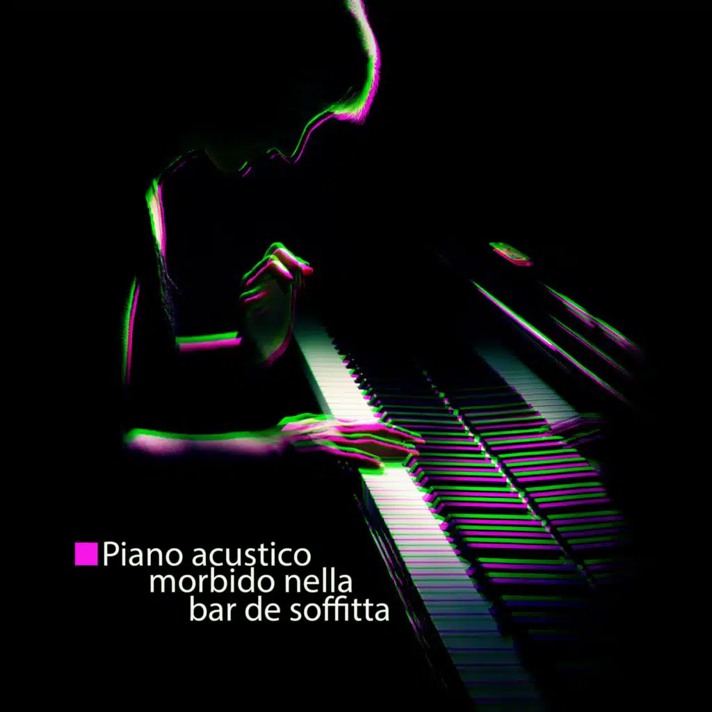 Piano acustico morbido nella bar de soffitta