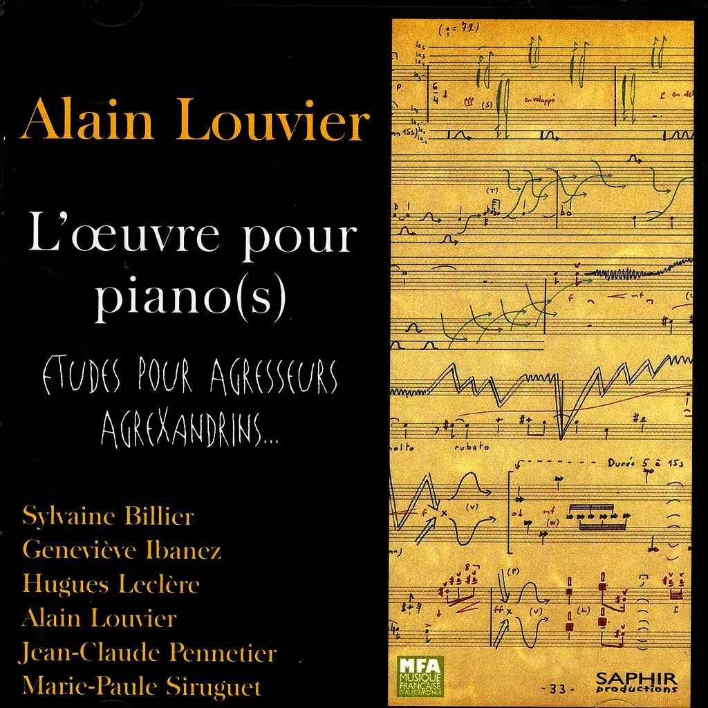 L'Oeuvre Pour Piano's - Etudes Pour Agresseurs Agrexandrins