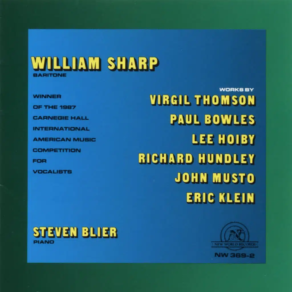 William Sharp and Steven Blier