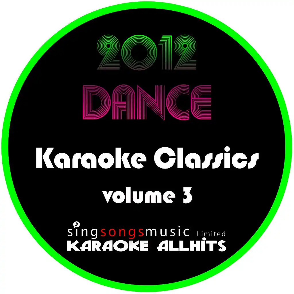 2012 Dance Karaoke Classics Volume 3