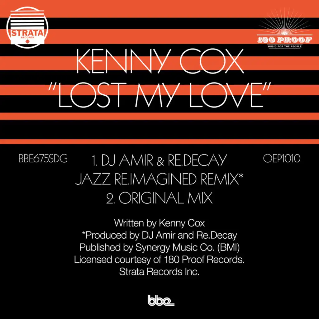 Lost My Love (DJ Amir & Re.decay Jazz Re.Imagined Remix)