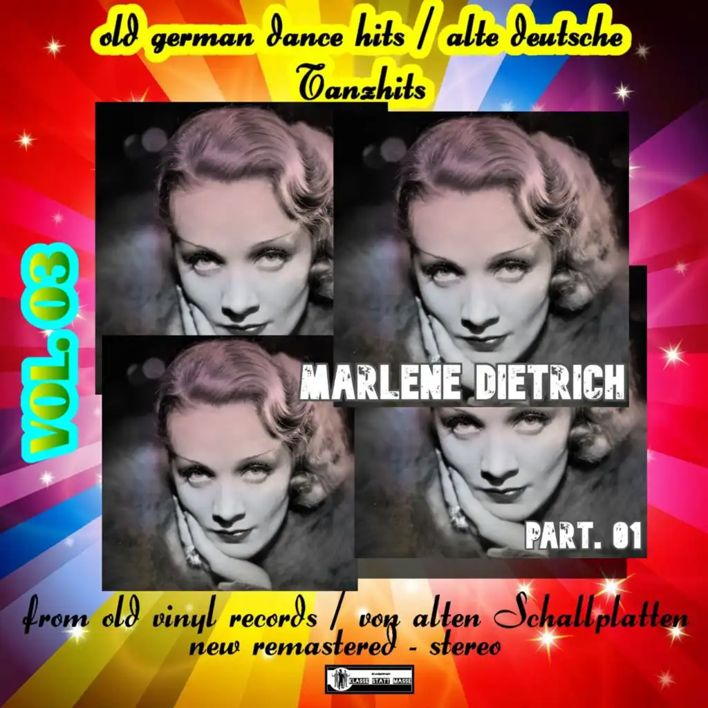 Old German Dance Hits - Alte Deutsche Tanzhits Marlene Dietrich Part. 01