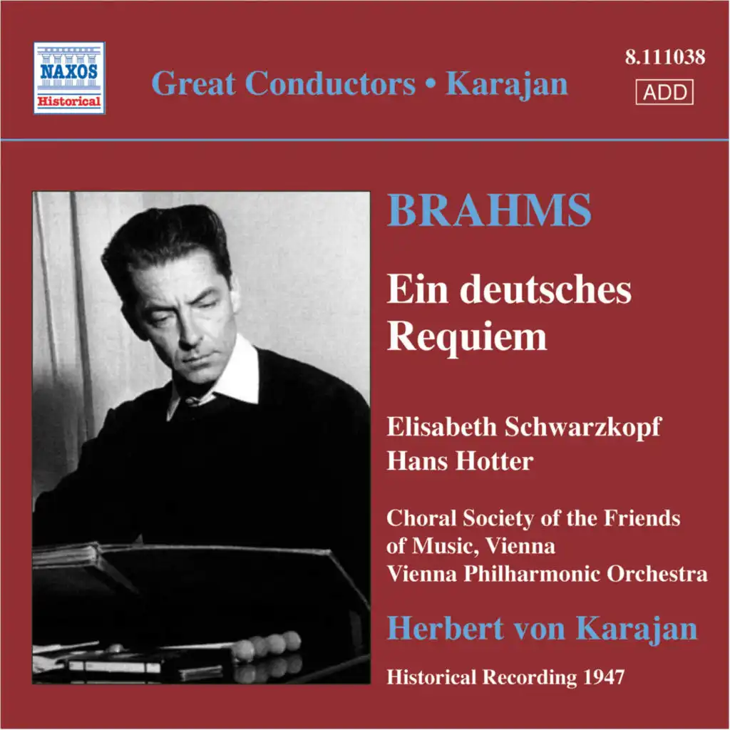 Brahms, J.: Deutsches Requiem (Ein) (Schwarzkopf, Hotter, Karajan) (1947)