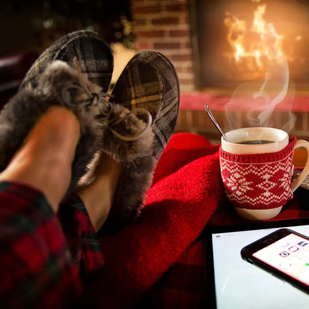 Fireplace for Christmas Eve