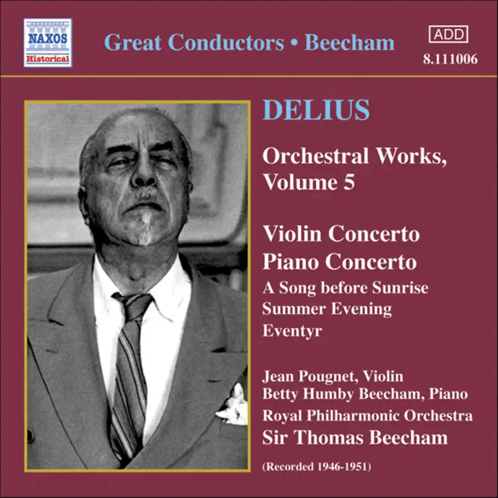 Delius: Orchestral Works, Vol. 5
