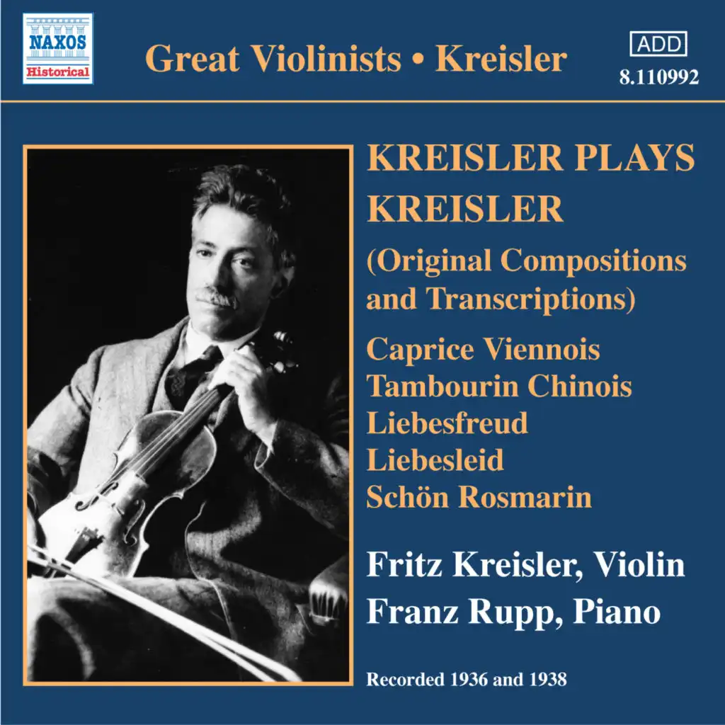 8 Humoresques, Op. 101, B. 187, No. 7. Poco lento e grazioso in G-Flat Major: 8 Humoresques, Op. 101, B. 187: No. 7, Poco lento e grazioso in G-Flat Major (Arr. F. Kreisler)