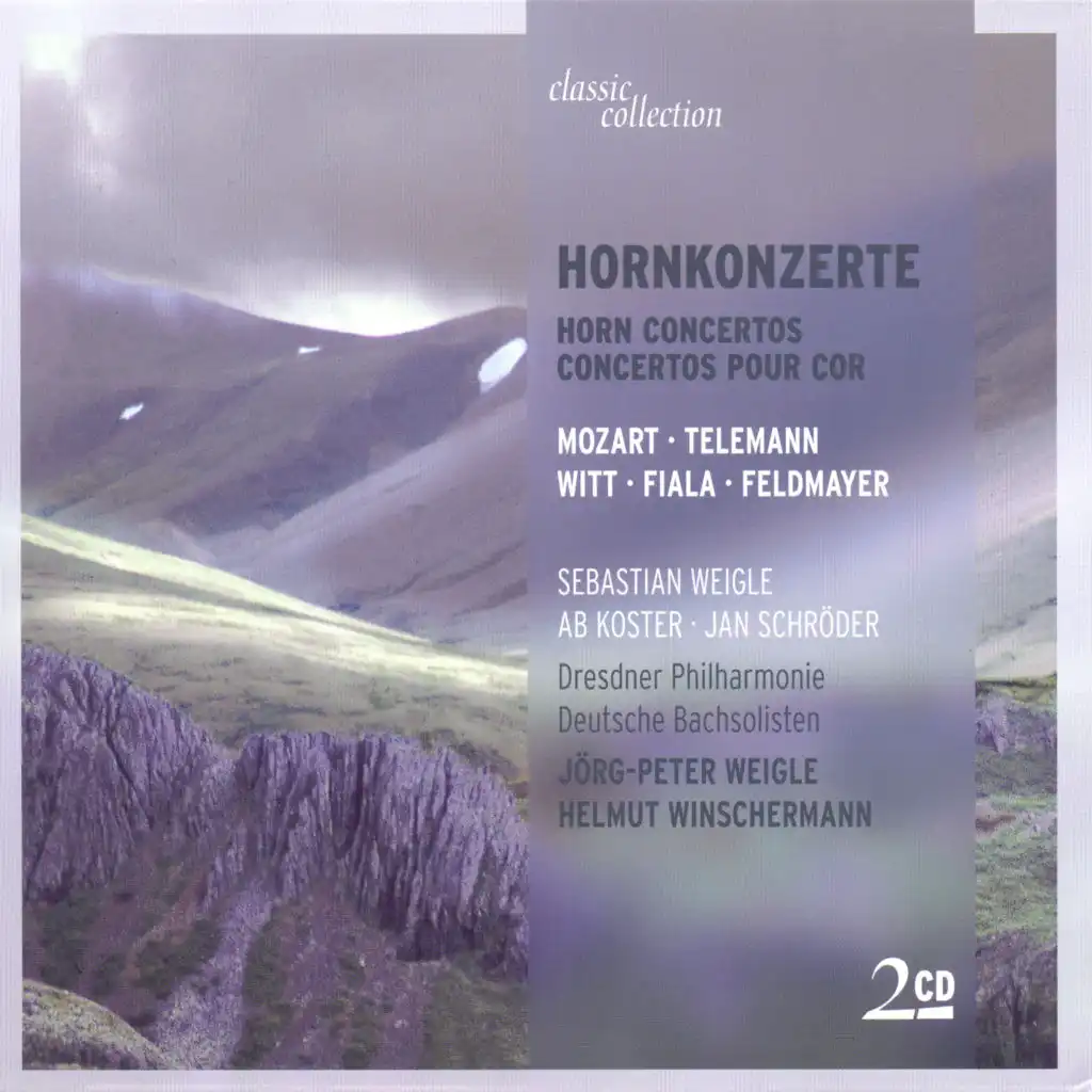 Mozart: Horn Concertos - K. 412, 417, 447, 495 / Telemann, G.P.: Ouverture (Suite) in F Major / Fiala, J.: Concerto for 2 Horns