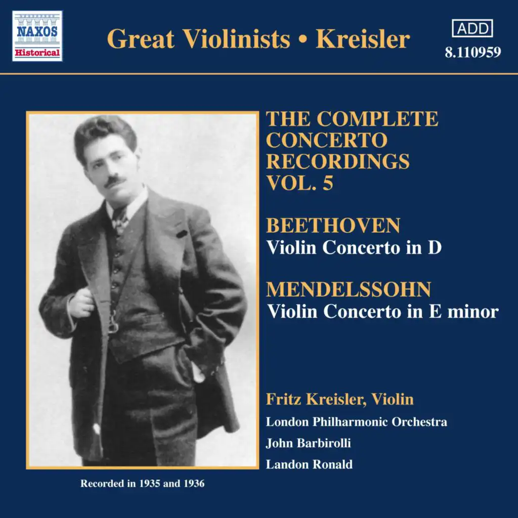 Violin Concerto in D Major, Op. 61: I. Allegro ma non troppo