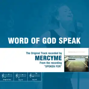 Word Of God Speak (Track with Background Vocals)